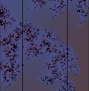 an image of the mandelbrot zoom renderer when it has been zoomed in too far